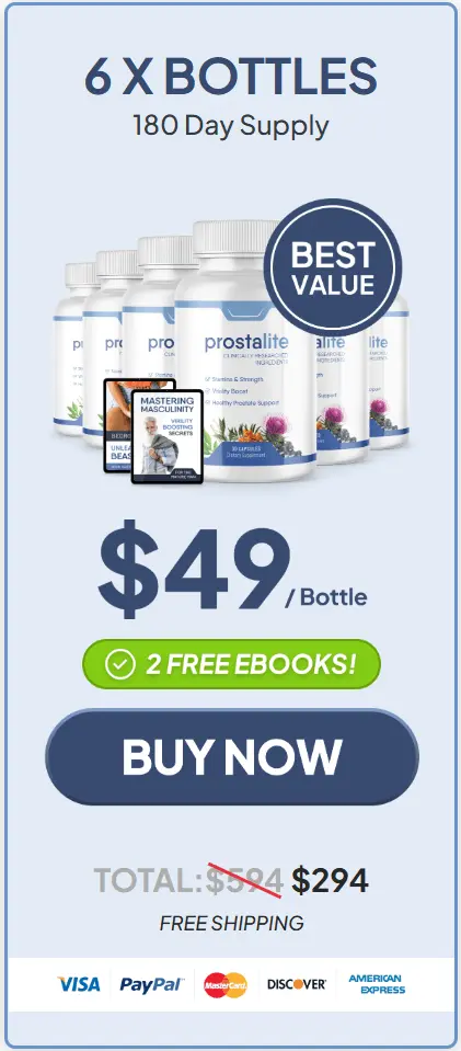 Prostalite buy 6 Bottle